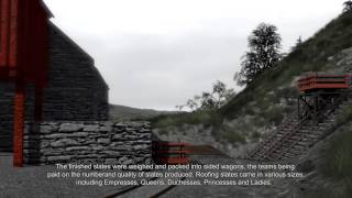 preview picture of video 'Vivian Slate Quarry, Llanberis, North Wales - Royal Commission Animation'