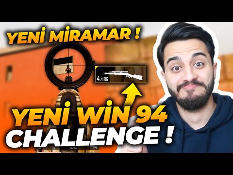 YENİ MİRAMAR'DA YENİ WİN 94 CHALLENGE! 350M HEADSHOT! Pubg mobile