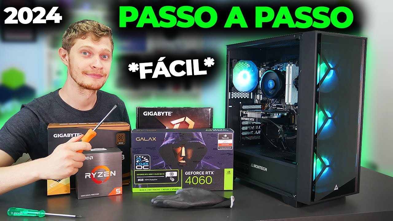 COMO MONTAR UM PC GAMER (COMPUTADOR) PASSO A PASSO 2024