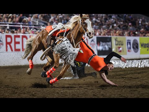 Shelby Pierson & Bella Da Costa Trick Riding at Redding Rodeo 2025