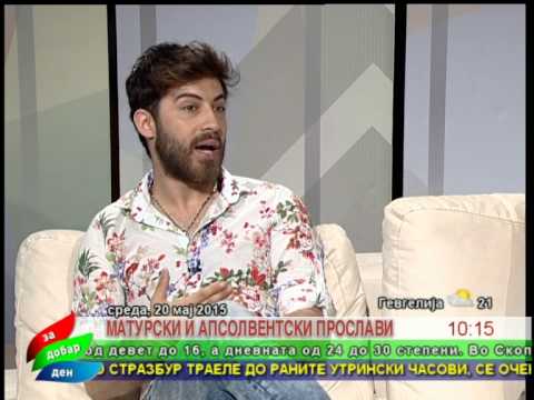 Daniel Nikolovski & Antonija Ristovska  - utrinska emisija Za dobar den, Telma