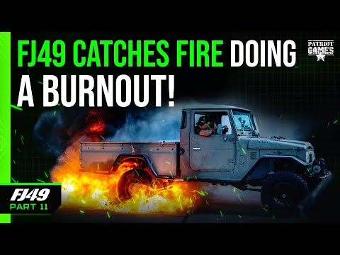 FJ49 Part 11 - Ever seen a FJ45 do a burnout?
