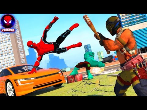 Spider Rope Hero Man Gangster Crime City Battle