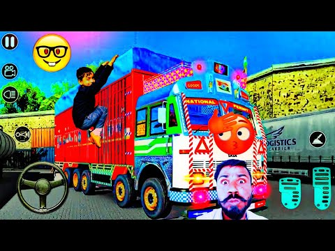 Offroad Indian Truck Spooky Stunt Driver Cargo Truck Hill Simulator - Android Gameplay 🤔🤔😋😋
