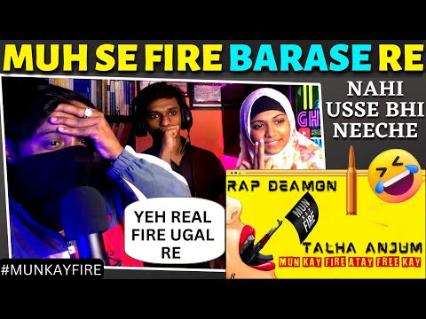 Mun Kay Fire - Rap Demon | Talha Anjum (Official Lyric Video) | Reaction