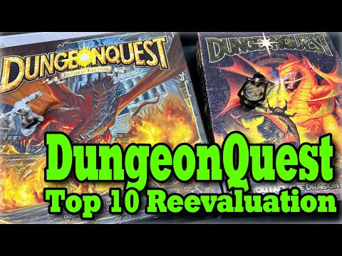 DungeonQuest (FFG version and GW version) - A Top Ten Reevaluation