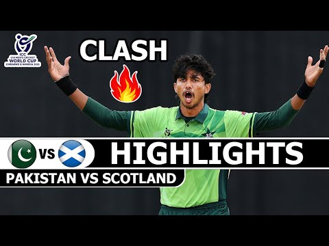 Pakistan Vs Scotland U19 ICC Cricket World Cup 12th Match Highlights 2026 | Pak VS Scot