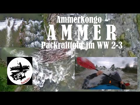Ammer Ammerkongo im Packraft Travel Adventure ins Wildwasser Insta360oneR Potensic Atom