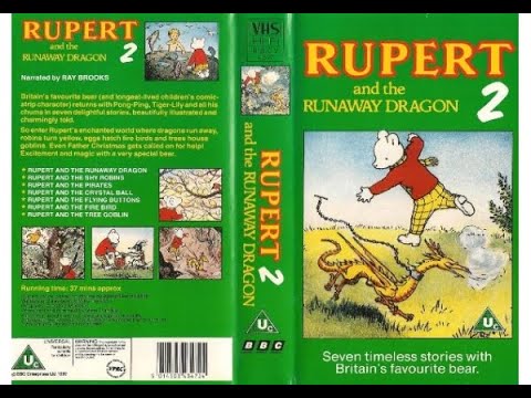 Rupert 2: Rupert and the Runaway Dragon (1990 UK VHS)