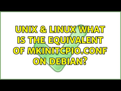 Unix & Linux: What is the equivalent of mkinitcpio.conf on debian?
