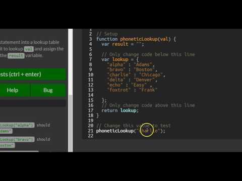 Using Objects For Lookups In Javascript