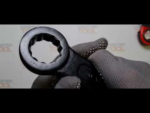 Ключ накидний ударний YATO : М= 30 мм, L= 190 мм, CrV [5/25]