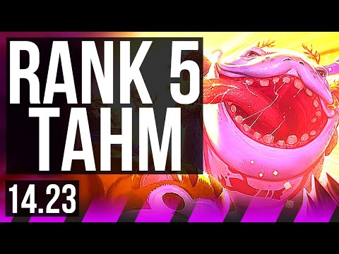 TAHM KENCH & Swain vs SORAKA & Jinx (SUP) | Rank 5 Tahm | NA Challenger | 14.23