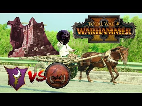 THE DREADED DOUBLE SHRINE  | Dark Elves vs Greenskins - Total War Warhammer 2