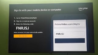 How to connect Amazon Prime Video Account from Smart TV | Where to Enter Your Code