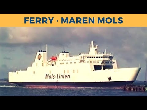 Classic Ferry Video 1996 - Arrival of ferry MAREN MOLS in Ebeltoft (Mols-Linien)