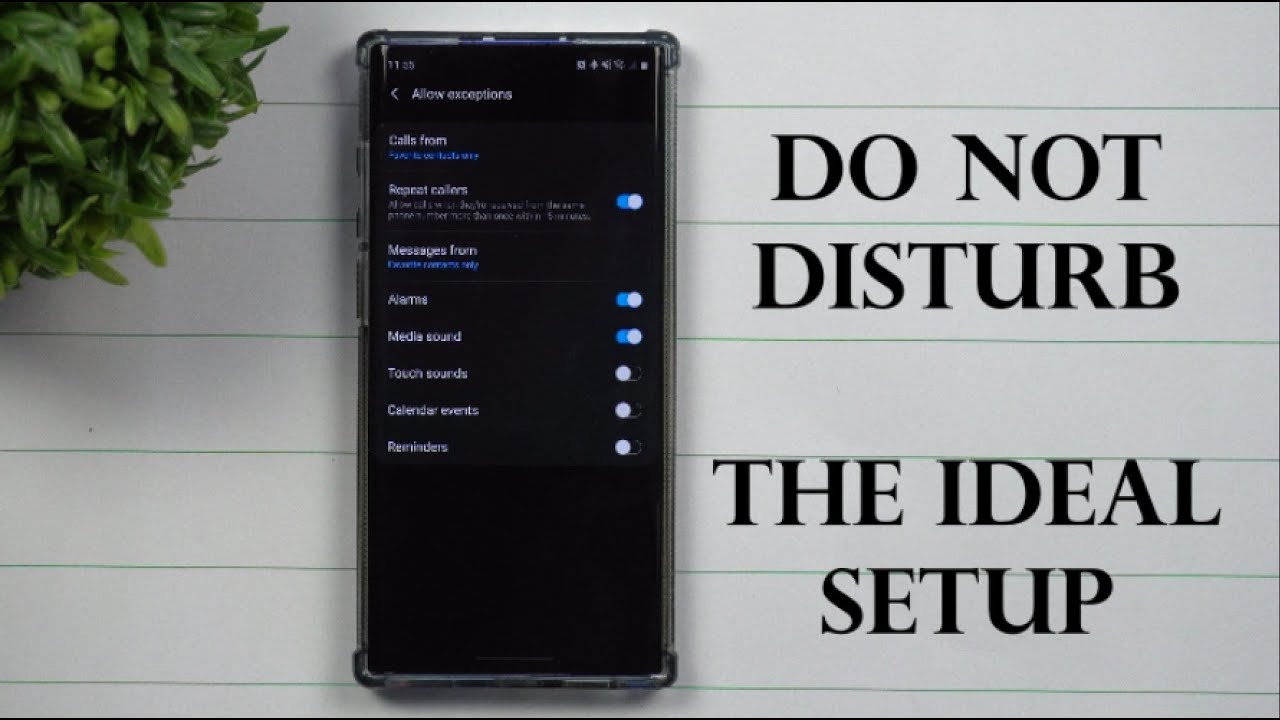 What does the Do Not Disturb feature do on Samsung?