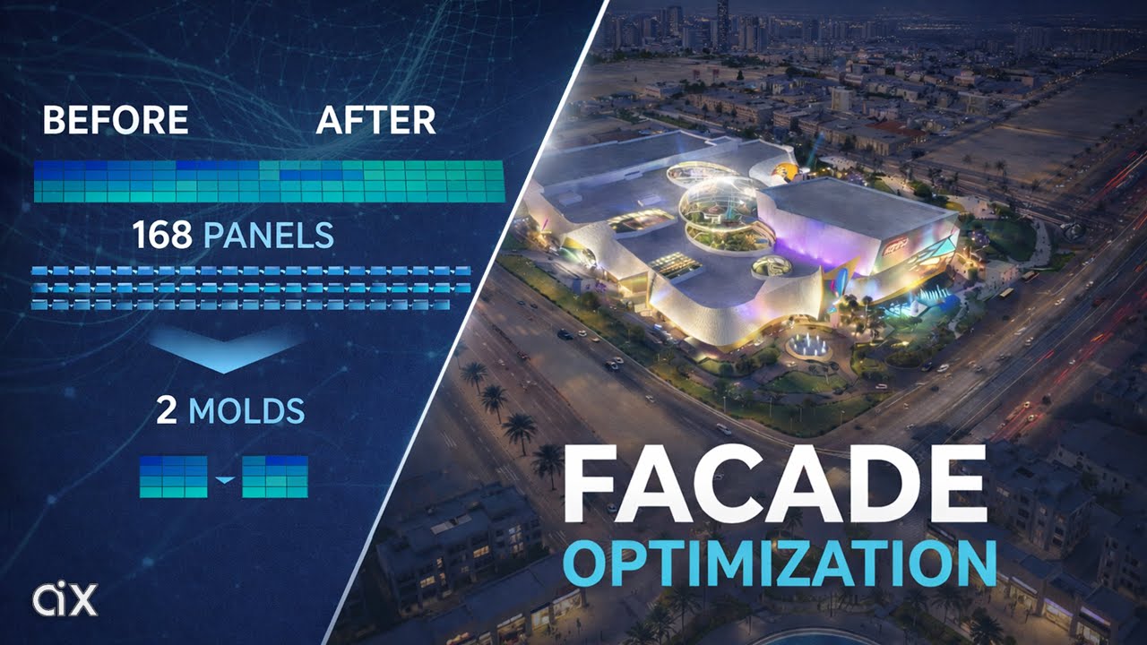 From Complex Geometry to Fabrication | Parametric Façade Optimization Workflow