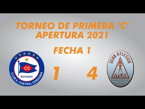 Primera "C" Apertura 2021 - Fecha 1 - Central Córdoba (R) 1 Atlas 4 - Resumen