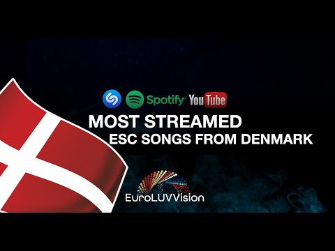 Denmark 🇩🇰 in Eurovision TOP 50 Most Streamed Songs : Shazam, YT & Spotify (1957-2021)