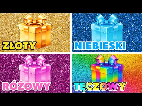 Wybierz swój Prezent! 🎁🌈💙🎀💛 Złoty, Niebieski, Różowy czy Tęczowy?