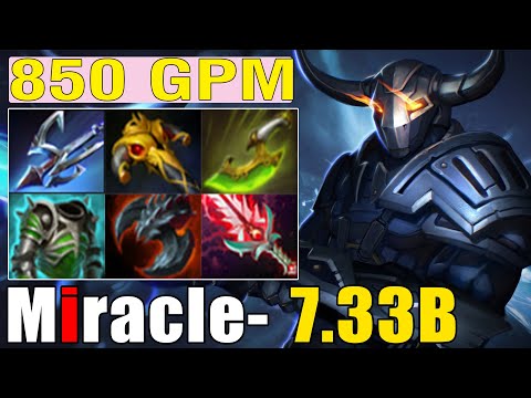 Miracle- [Sven] Super Carry Crazy Fast Farm 900 GPM Full Item  Best Build - Dota 2 Pro MMR 7.33B