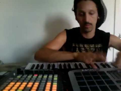 Ableton Live Loop 1st take warm up session by Nico Luminous using APC 20 and Trigger finger