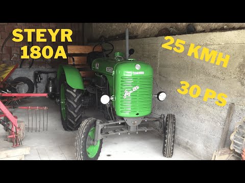 Steyr 180a Oldtimertraktor starten (super Sound!)