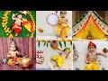 Krishna Janmashtami theme baby photoshoot| Janmastami theme| Little krishna makeup| Krishnastami