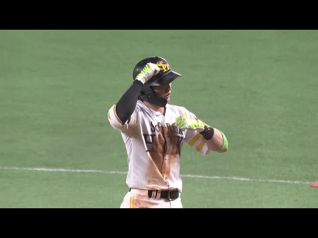 【4回裏】本日猛打賞の活躍!! ホークス・周東佑京 一二塁間を抜けるタイムリーで追加点!! 2025年6月3日 福岡ソフトバンクホークス 対 中日ドラゴンズ