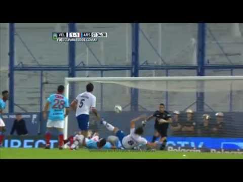Gol de Caraglio. Vélez 2 - Arsenal 1. Fecha 8. Primera División 2015. FPT.