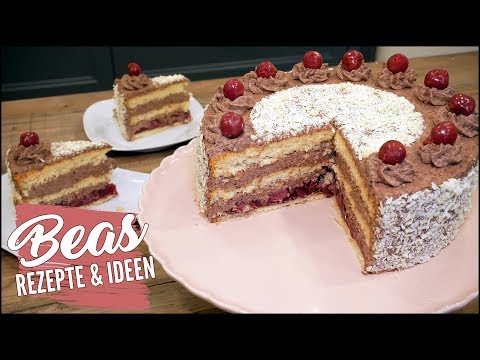 Schwarzwälder Kirschtorte Art | Tortenklassiker Rezept umgedreht