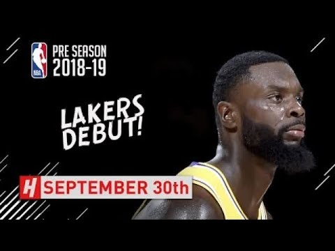 Lance Stephenson Full LAKERS DEBUT Highlights vs Nuggets - 2018.09.30 - 12 Pts, 2 Ast!