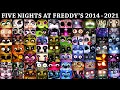 All FNAF Jumpscares In 10 Minutes 2014 2021 FNAF 1 2 3 4 SL 6 UCN VR HW CoD AR SB