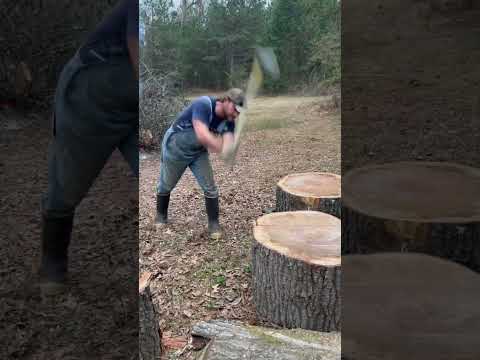 Jarrod Sterrett #splitting #firewood