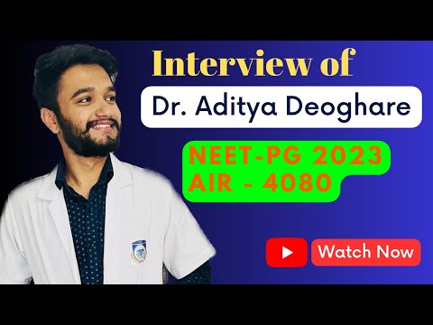 AIR - 4080 shares his NEET PG Preparation strategy | Dr. Aditya Deoghare | The Shivam Raut Podcast