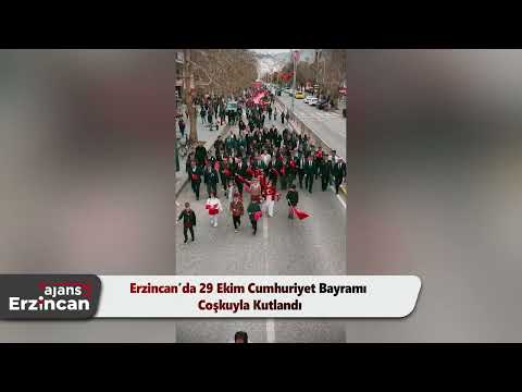 Erzincan’da 29 Ekim Cumhuriyet Bayramı Coşkuyla Kutlandı
