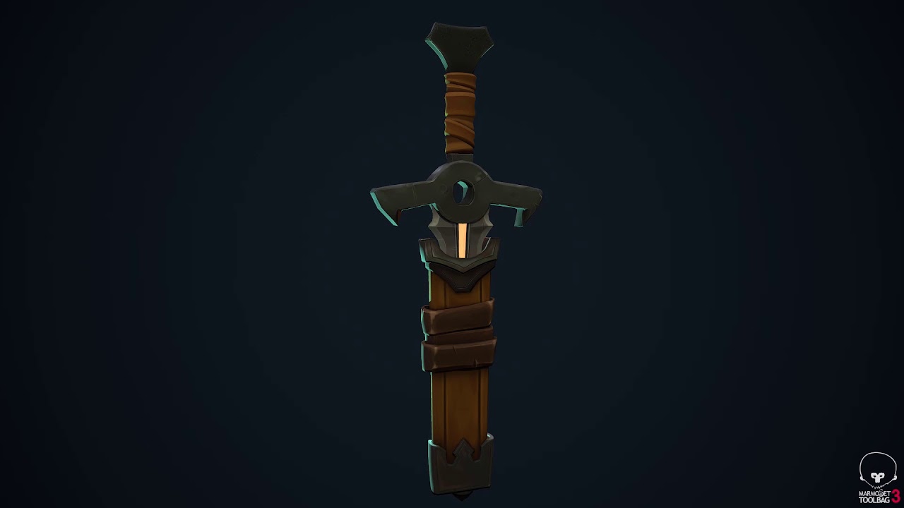 Hand Painted Sword (Game Art)