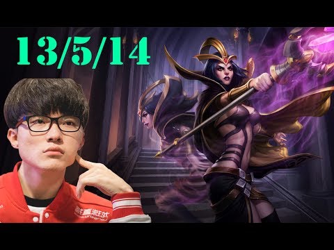 League of Legends Replay - SKT T1 Faker mid LeBlanc vs Gragas Challenger Korea