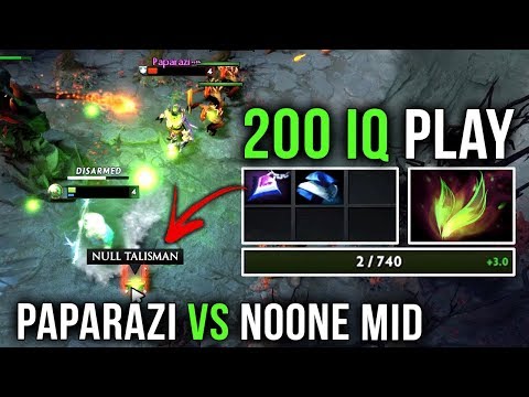 Best Solo Mid Paparazi vs Noone - EPIC 200IQ Next Level Survive Play by Noone Zeus - Dota 2
