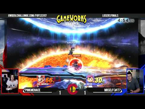 PinkMenace (Samus, Dr. Mario) Vs. Miiself (Ness) - Losers Finals