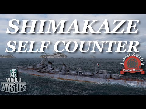Countering Yourself - Shimakaze Tier 10 Japanese DD Crash Zone Alpha South Spawn World of Warships