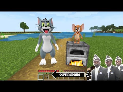 I found Real Tom and Jerry in Minecraft - Coffin Meme
