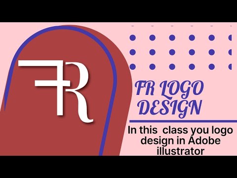 FR logo design/ Learn with Mr.computer