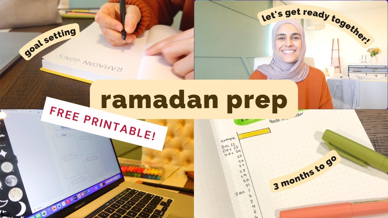 Ramadan Prep | Goal setting, Tracking Progress + free printable!