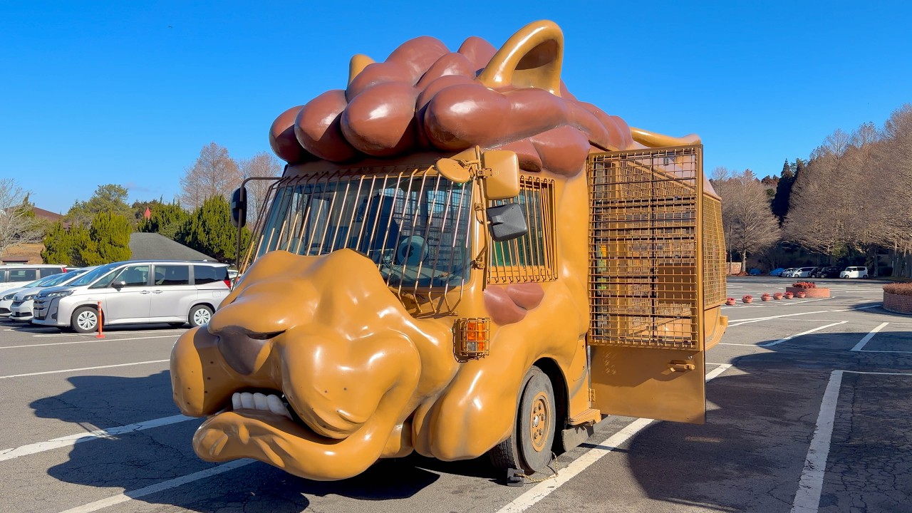 Feeding WILD ANIMALS While Riding the Cutest Bus in Japan 🦁 🐯