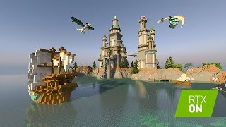 【MINECRAFT】レイトレーシングの世界を探索しよう‼　【４K動画】