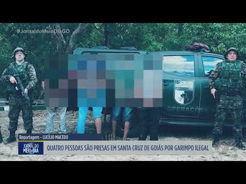 Quatro pessoas são presas por garimpo ilegal em Santa Cruz de Goiás