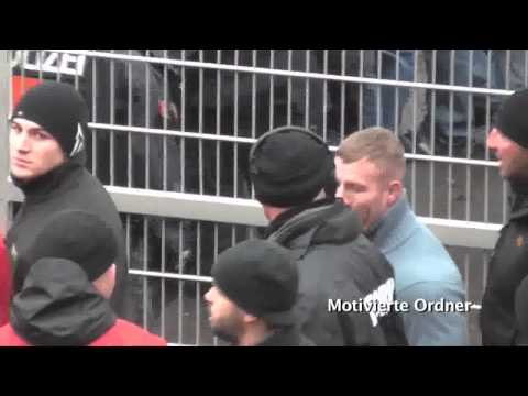 RB Leipzig   Hansa Rostock Polizei  und Ordnergewalt