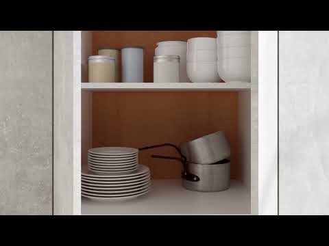 Hangende Kast 3016496-1 grijs - steengrijs - 60 x 82 x 46 cm